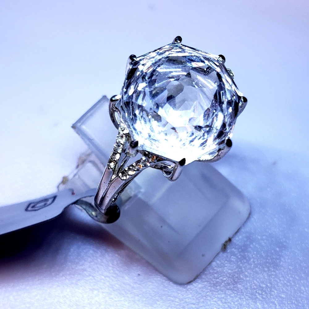 NWT Limited Edition Efflorescence Optic Quartz Ring Size 6 - Picture 7 of 10